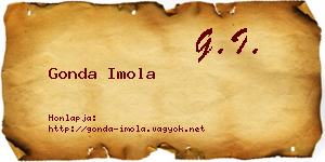 Gonda Imola névjegykártya